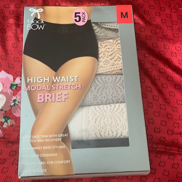Black Bow Intimates & Sleepwear Black Bow Womens 5pack High Waist